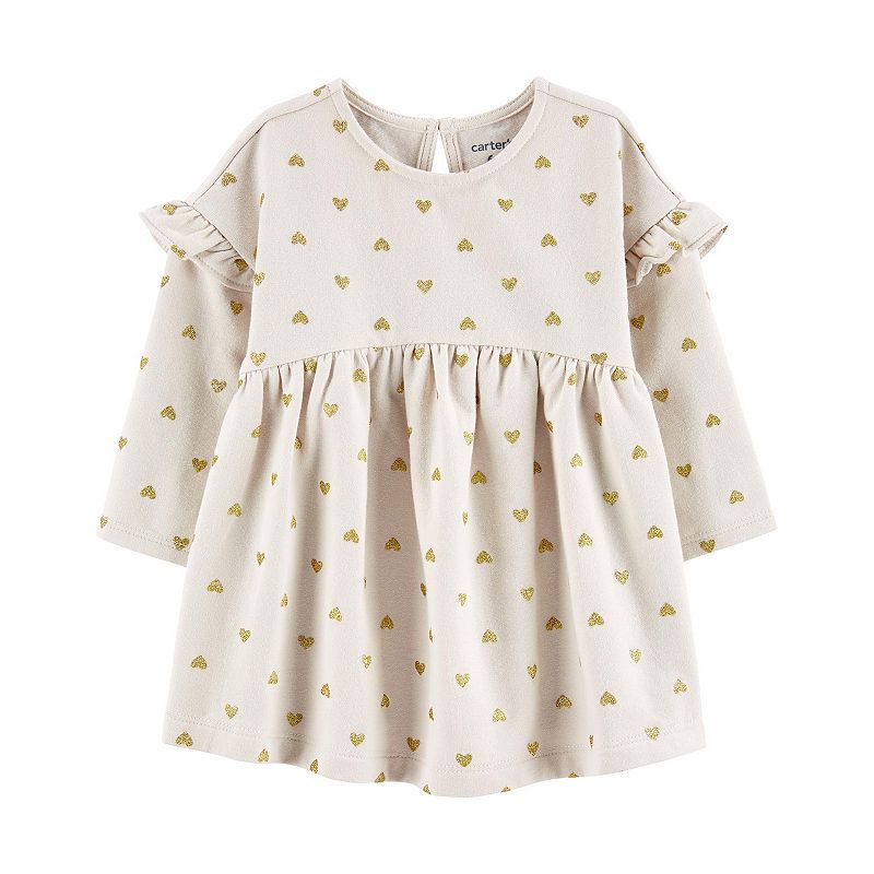 71055557 Baby Girl Carters Heart Fleece Dress, Girls, Size: sku 71055557