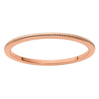 Stacks & Stones 10k Gold 1.2 mm Milgrain Stackable Band