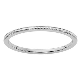 Stacks & Stones 10k Gold 1.2 mm Milgrain Stackable Band