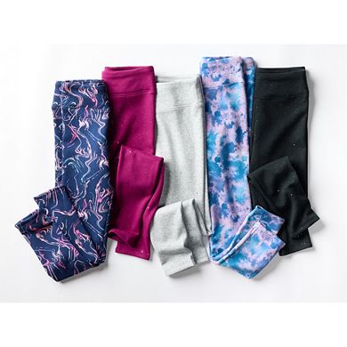 Girls 4-16 SO® Fleece-Lined High Rise Leggings
