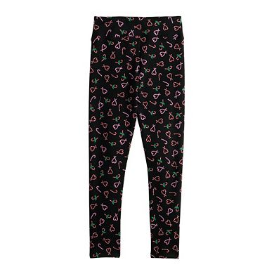 Girls 4-16 SO® Fleece-Lined High Rise Leggings