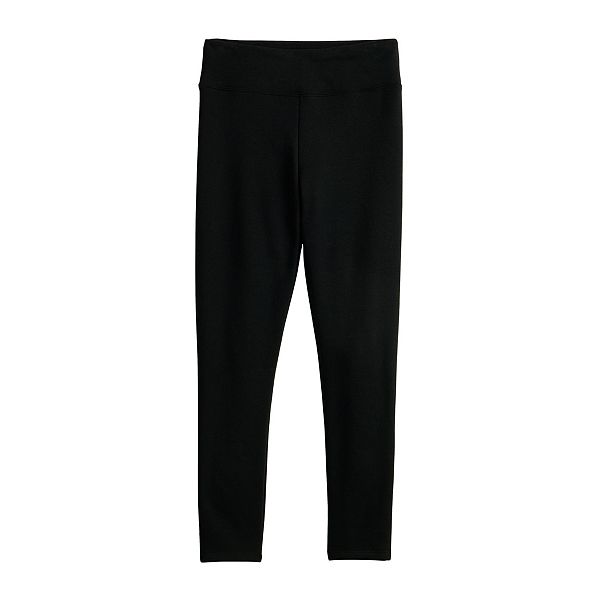 Girls 4-16 SO® Fleece-Lined High Rise Leggings