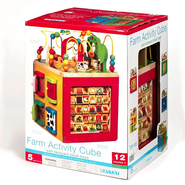 Battat farm activity store cube