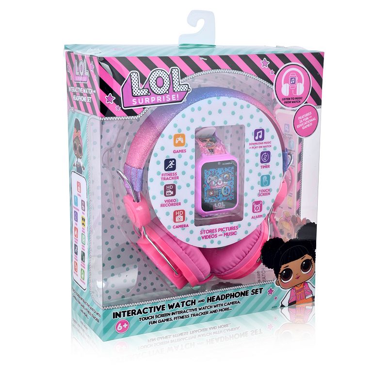 LOL Surprise iTime Kids' Smart Watch & Headphone Set - LOL40193KL, Pink