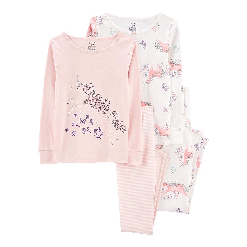 Girls 4-14 Carters Tops & Bottoms Pajama Set, Girls, Unicorns