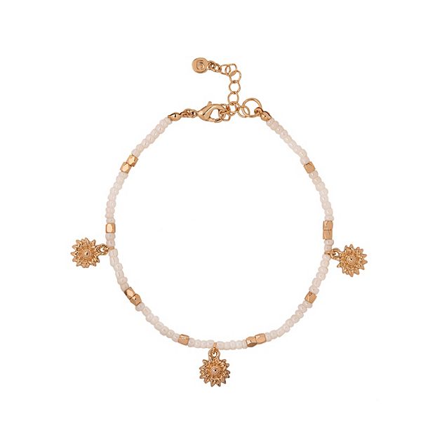 Sunflower anklet on sale