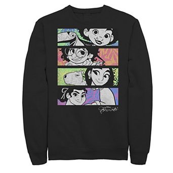 Big & Tall Disney Encanto Character Colorful Portrait Panels Sweatshirt