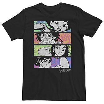 Big & Tall Disney Encanto Character Colorful Portrait Panels Tee