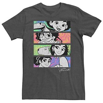 Big & Tall Disney Encanto Character Colorful Portrait Panels Tee