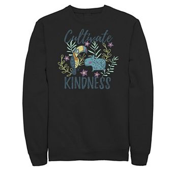 Big & Tall Disney Encanto Cultivate Kindness Distressed Animal Sketch Sweatshirt