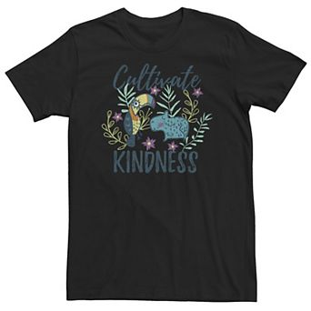 Big & Tall Disney Encanto Cultivate Kindness Distressed Animal Sketch Tee