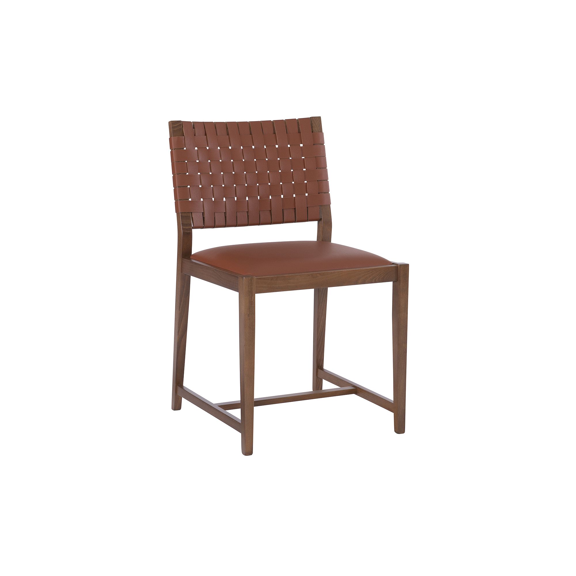 Linon Ruskin Dining Chair, Brown