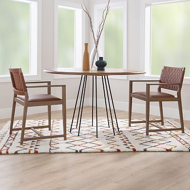 Linon Ruskin Arm Dining Chair