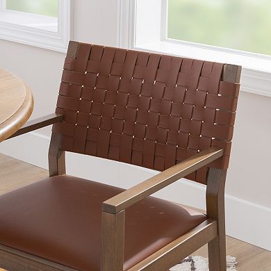 Linon Ruskin Arm Dining Chair