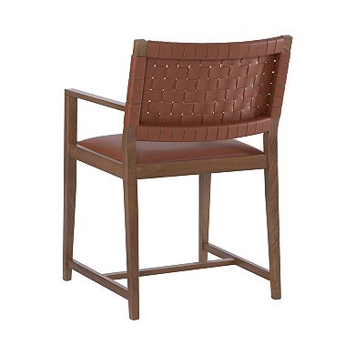 Linon Ruskin Arm Dining Chair