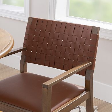 Linon Ruskin Arm Dining Chair