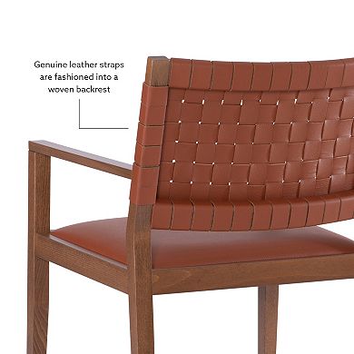 Linon Ruskin Arm Dining Chair