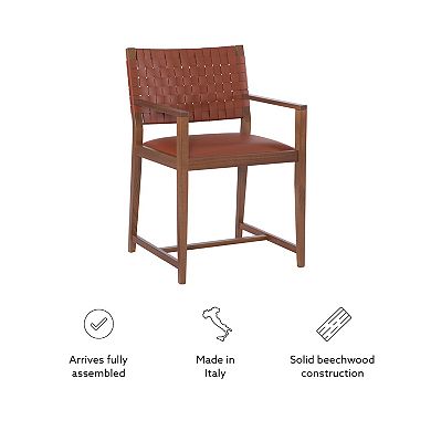 Linon Ruskin Arm Dining Chair