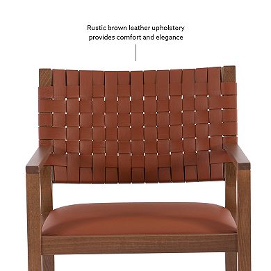 Linon Ruskin Arm Dining Chair