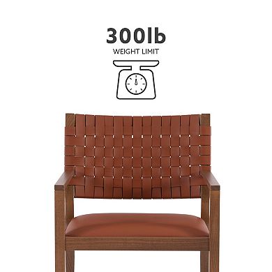 Linon Ruskin Arm Dining Chair