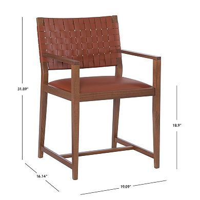 Linon Ruskin Arm Dining Chair