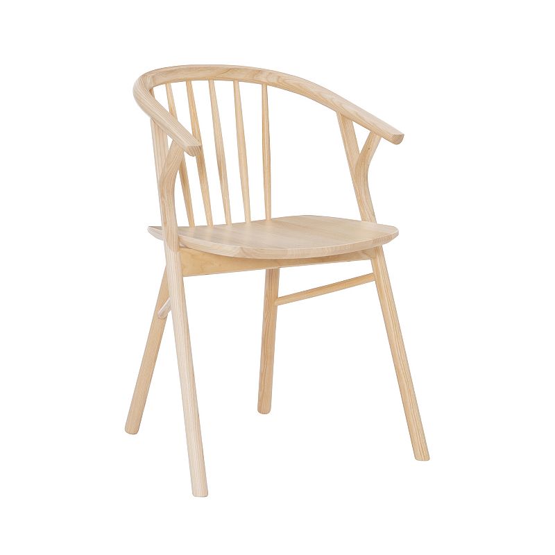 Linon Delmot Dining Chair, Beig/Green
