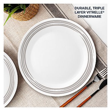 Corelle Brushed Silver 16-pc. Dinnerware Set