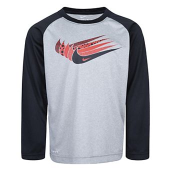 Boys 4-7 Nike Swoosh Repeat Raglan Graphic Tee