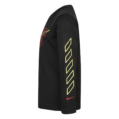 Boys 4-7 Nike Swoosh Squad Thermal Long Sleeve Graphic Tee