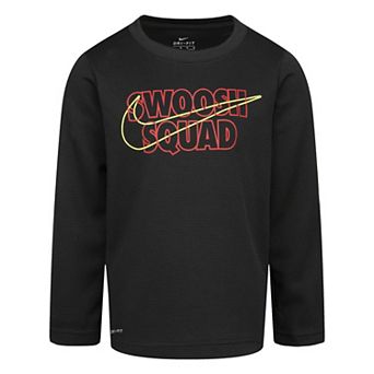 Boys 4-7 Nike Swoosh Squad Thermal Long Sleeve Graphic Tee