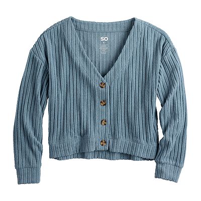 Cropped Cardigan Juniors Cardigan Sweaters SO Juniors Women's