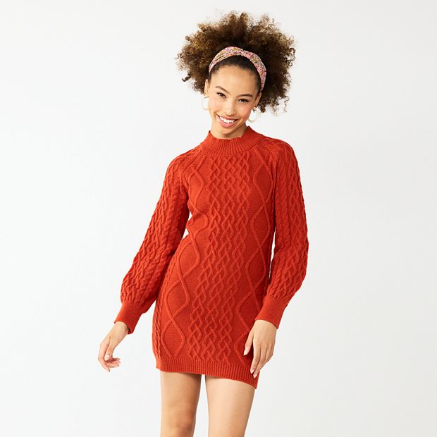 Kohls junior best sale sweater dresses