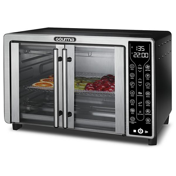 New Gourmia 6-Slice Digital Toaster Oven Air Fryer with 19 One-Touch  Presets, Stainless Steel 