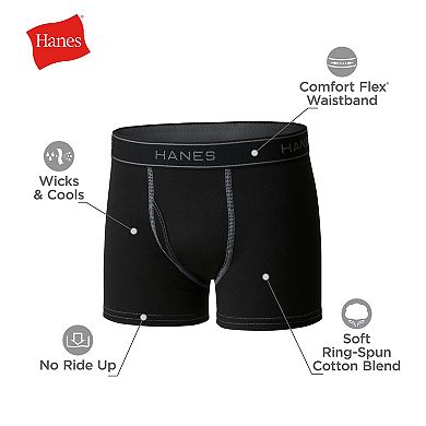 Hanes Ultimate Boys' 10-Pack Soft & Lightweight Boxer Brief Underwear