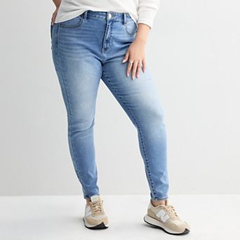 Juniors' Plus Size SO® Mid-Rise Skinny Jeggings