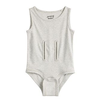 Baby Girl Jumping Beans® Adaptive Abdominal Access Sleeveless Romper