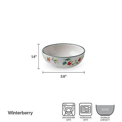 Pfaltzgraff Winterberry Tray with Dip Bowl