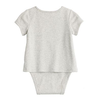Baby & Toddler Girl Jumping Beans® Adaptive Abdominal Access Short Sleeve Tee Romper