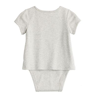 Baby & Toddler Girl Jumping Beans® Adaptive Abdominal Access Short Sleeve Tee Romper