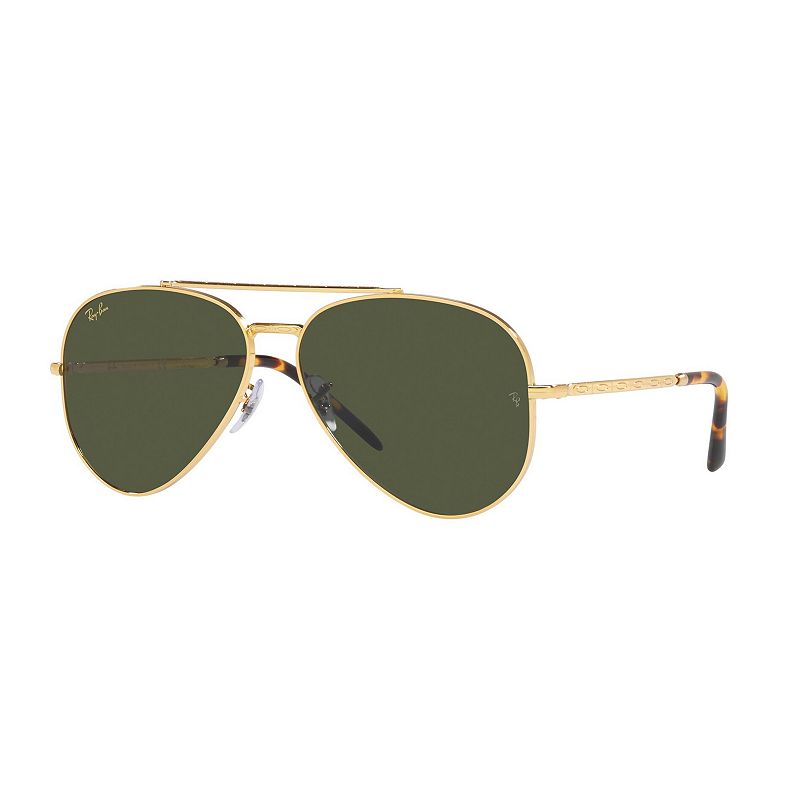 EAN 8056597642637 product image for Ray-Ban RB3625 58 mm New Aviator Sunglasses, Gold | upcitemdb.com