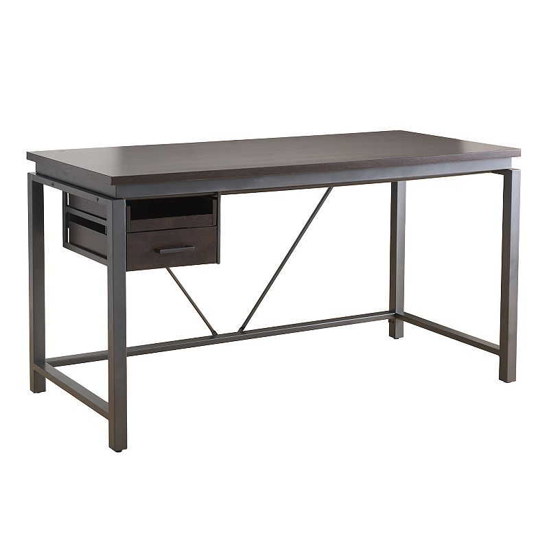 19656822 Sunjoy Studio Space Inspire Workbench Desk, Brown sku 19656822