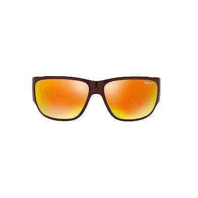 Men's Arnette Wolflight AN4280 63 mm Red Wraparound Sunglasses