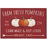 NATCO Home Farm Pumpkin Sign 20'' x 30'' Mat