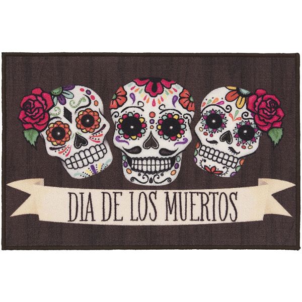 Loomaknoti Home Skull Banner Welcome 20'' x 30'' Mat