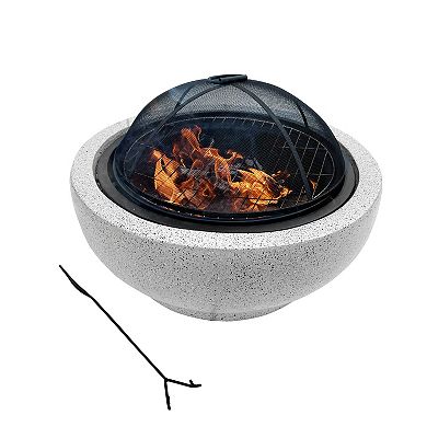 Outdoor Concrete Wood Burning Fire Pit