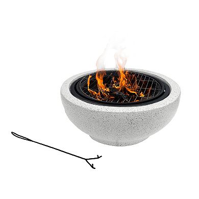 Outdoor Concrete Wood Burning Fire Pit