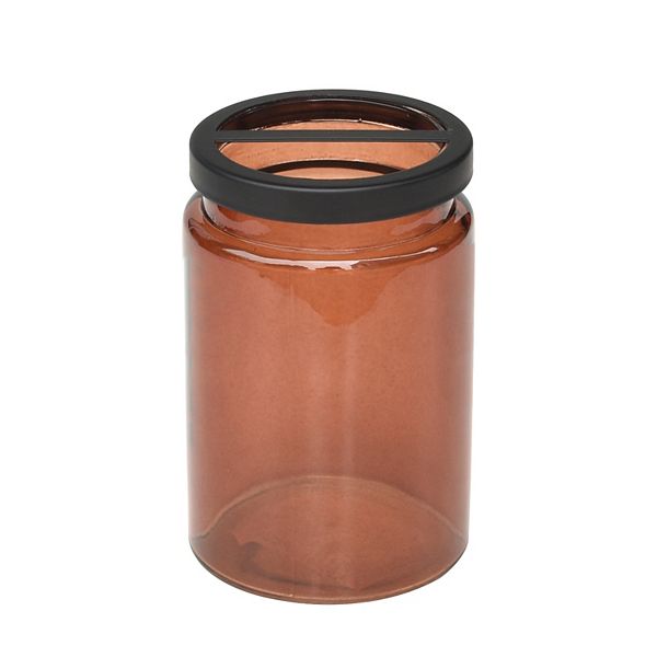 Sonoma Goods For Life® Amber Glass Toothbrush Holder