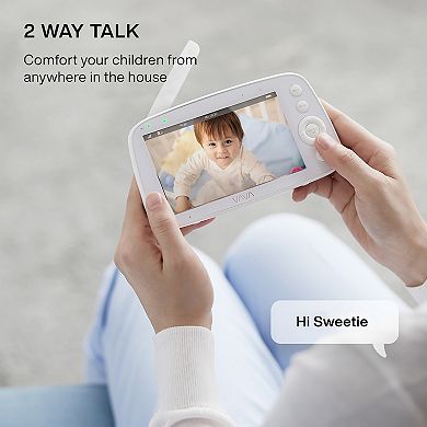 VAVA 5-Inch 720P Audio and Video Baby Monitor
