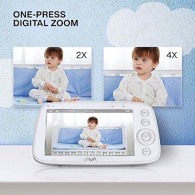 VAVA 5-Inch 720P Audio and Video Baby Monitor