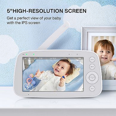 VAVA 5-Inch 720P Audio and Video Baby Monitor